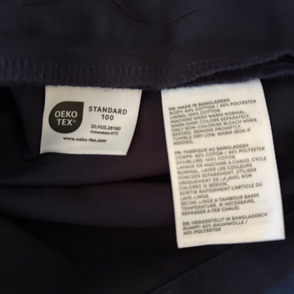 Lands' End Women's Blend Chino Skort Size 8 Navy Blue Cotton - Picture 6 of 8